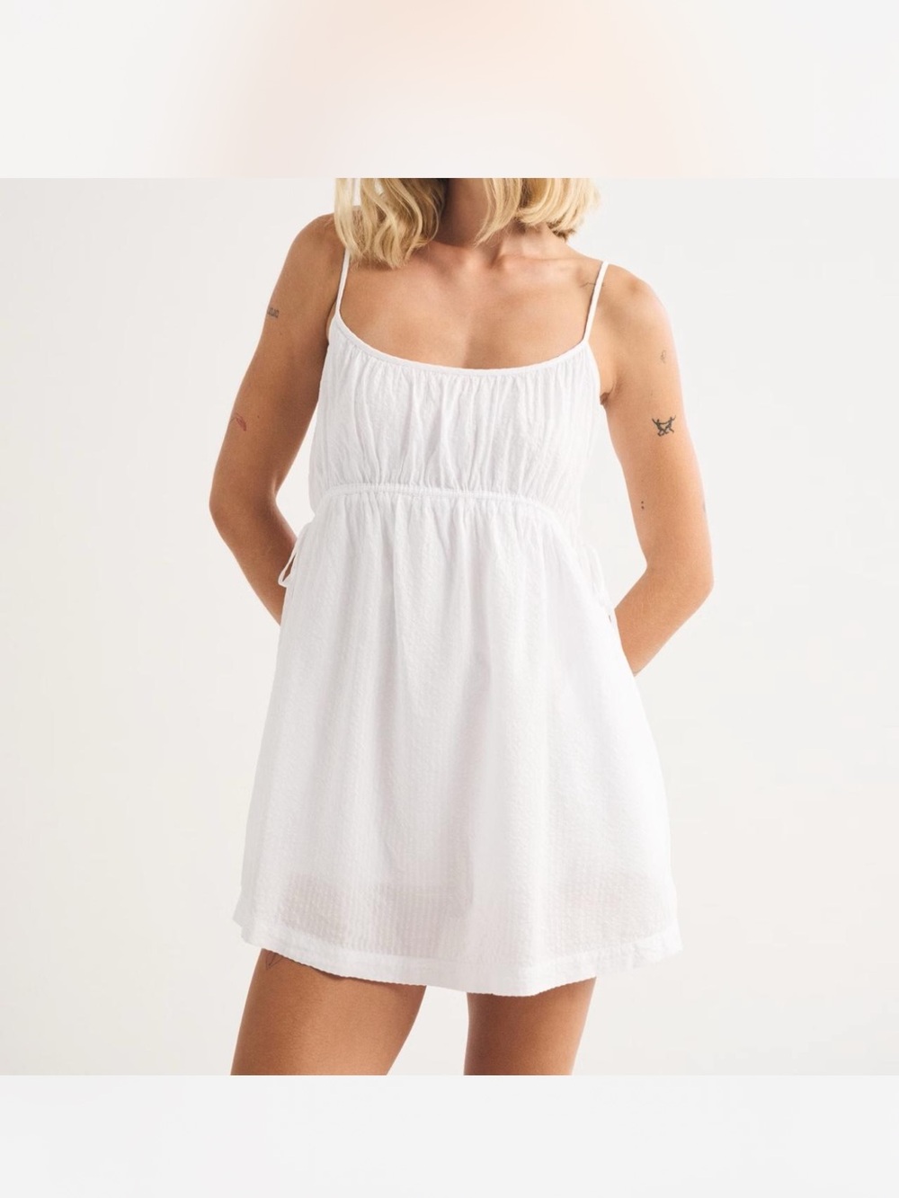 NWOT Abercrombie & Fitch White Mini Sundress